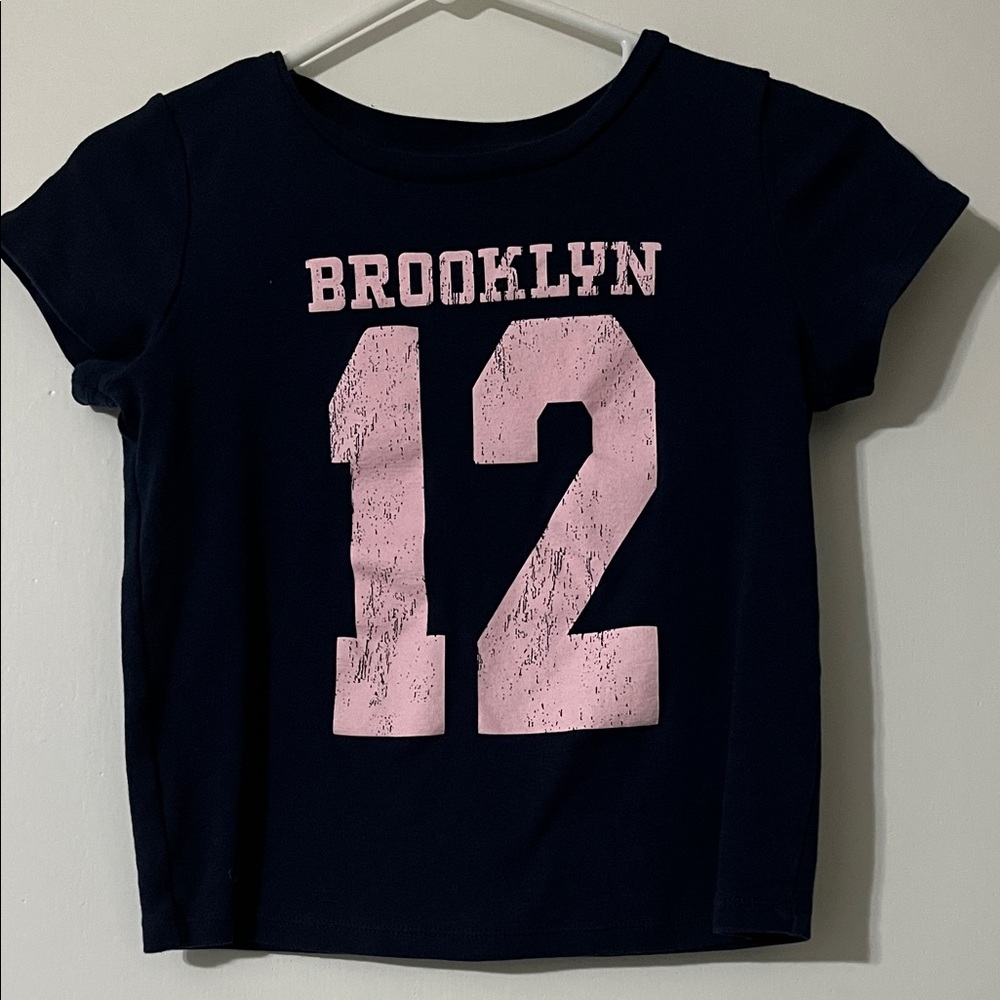 Target Kids Navy and Pink Brooklyn Tee